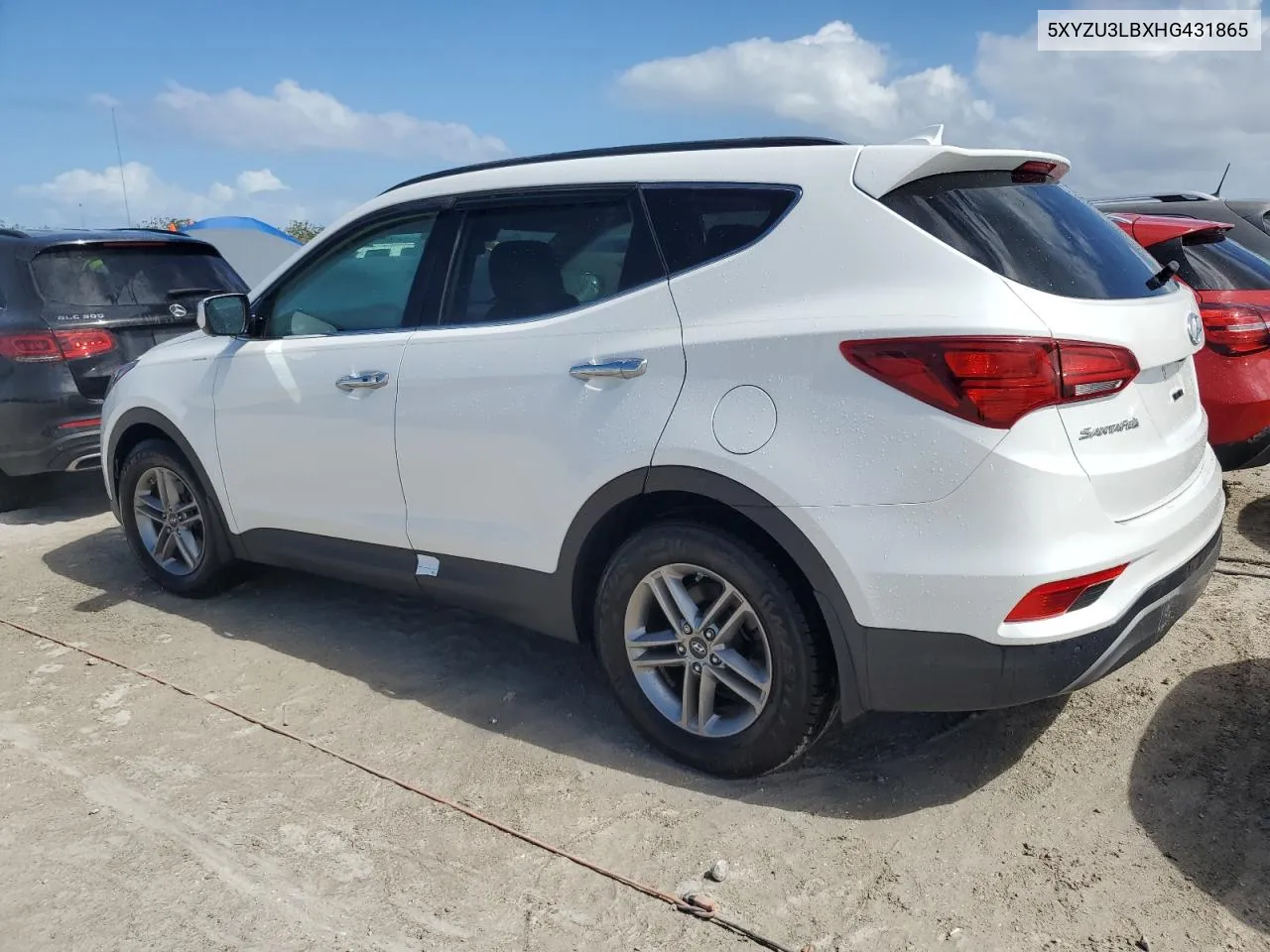 2017 Hyundai Santa Fe Sport VIN: 5XYZU3LBXHG431865 Lot: 74948804