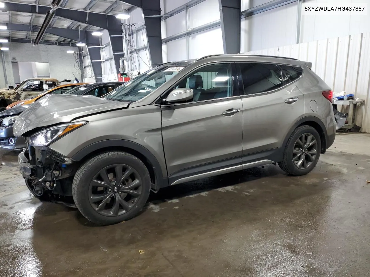 2017 Hyundai Santa Fe Sport VIN: 5XYZWDLA7HG437887 Lot: 74992834