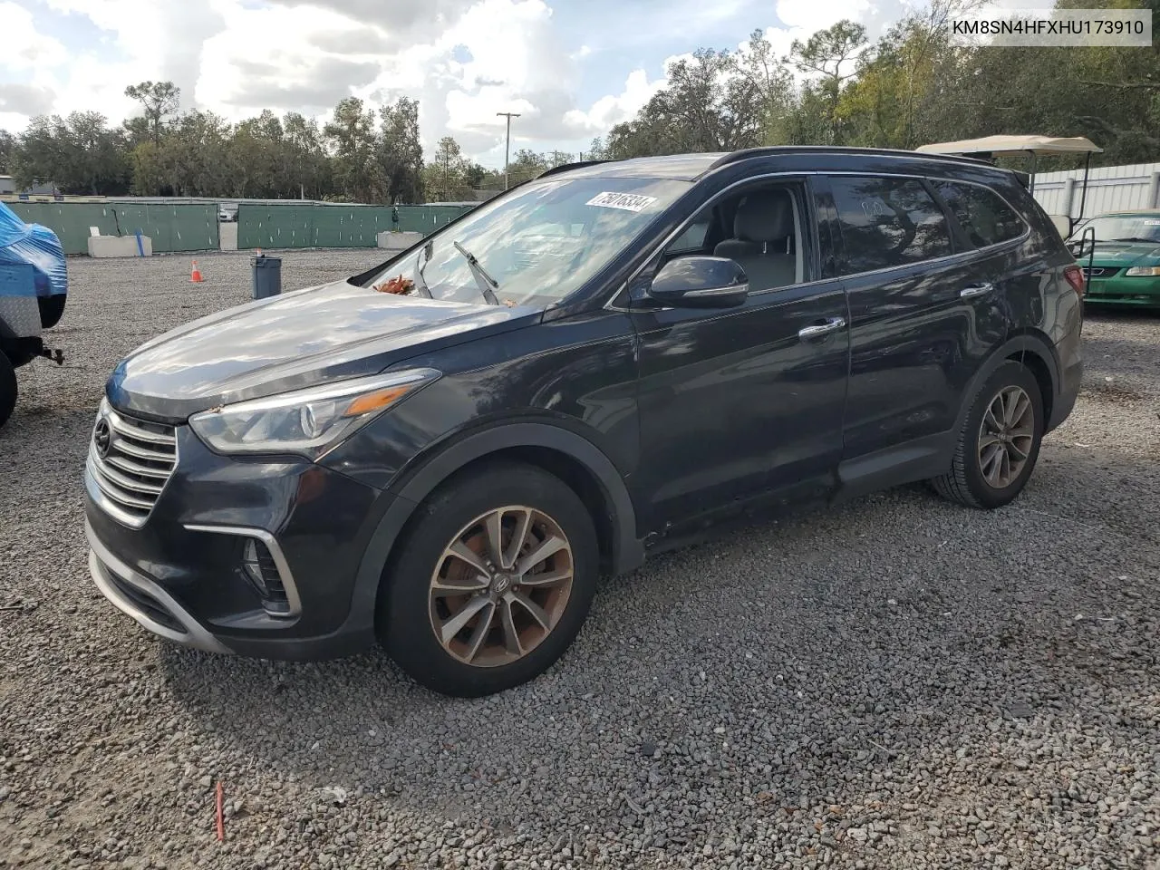 2017 Hyundai Santa Fe Se VIN: KM8SN4HFXHU173910 Lot: 75016334