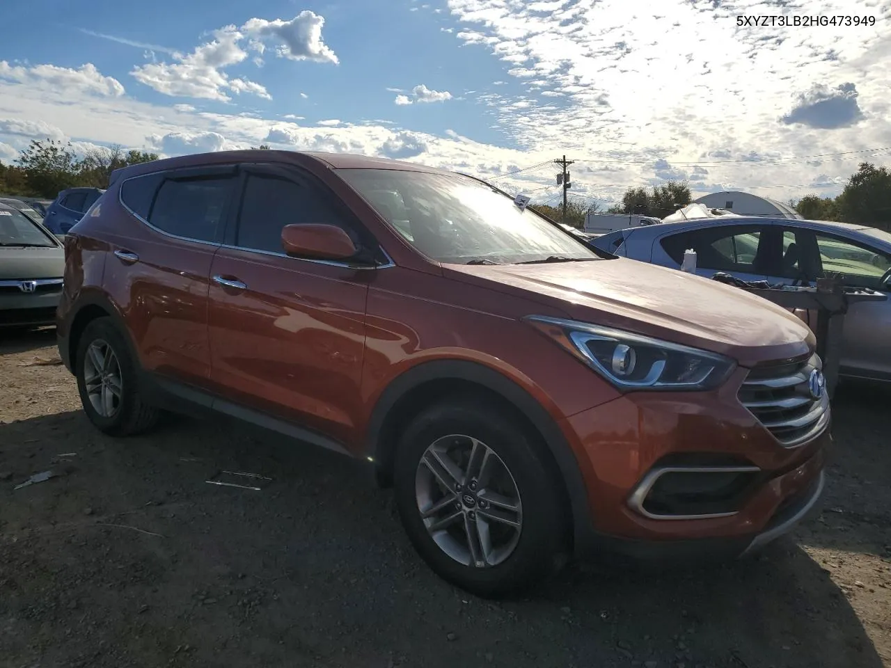 2017 Hyundai Santa Fe Sport VIN: 5XYZT3LB2HG473949 Lot: 75023944