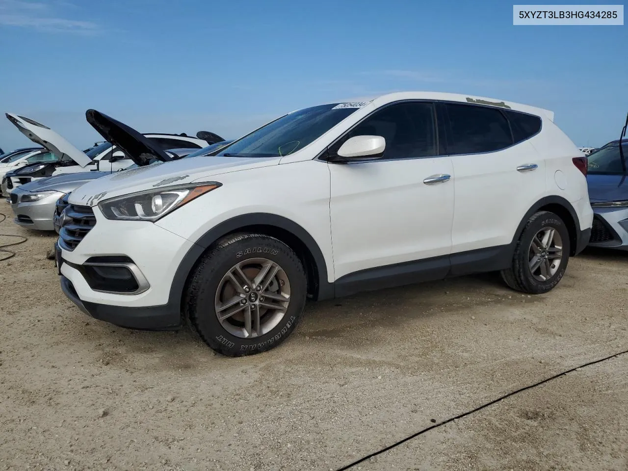 2017 Hyundai Santa Fe Sport VIN: 5XYZT3LB3HG434285 Lot: 75054034