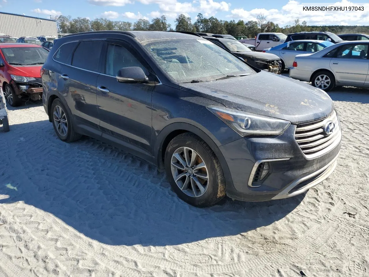 2017 Hyundai Santa Fe Se VIN: KM8SNDHFXHU197043 Lot: 75102734