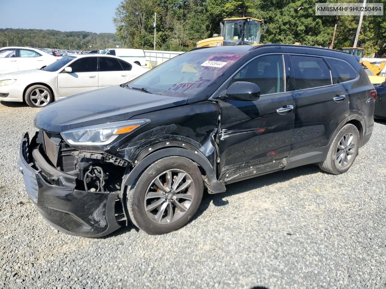 2017 Hyundai Santa Fe Se VIN: KM8SM4HF9HU250494 Lot: 75185944