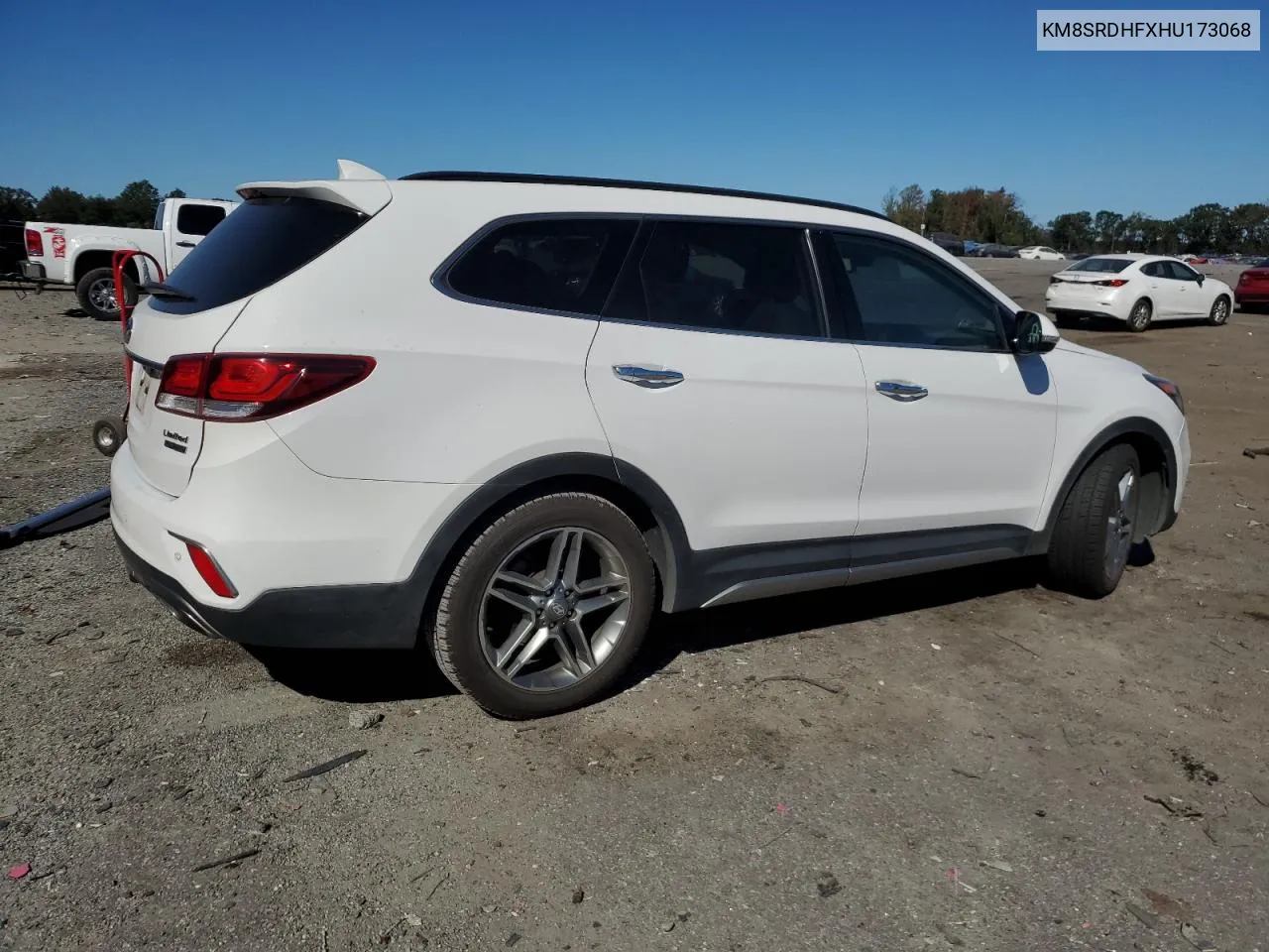 2017 Hyundai Santa Fe Se Ultimate VIN: KM8SRDHFXHU173068 Lot: 75220994