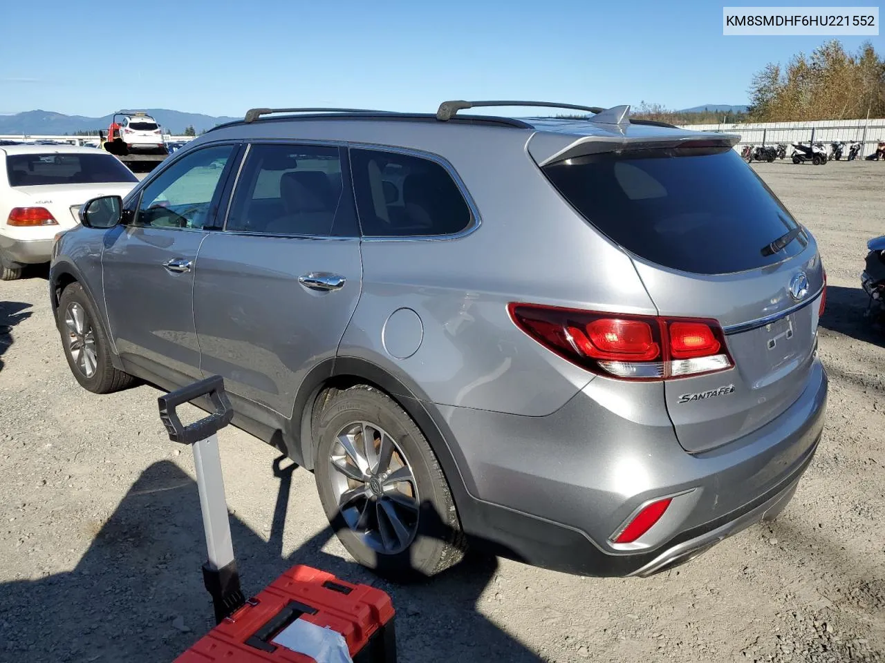 KM8SMDHF6HU221552 2017 Hyundai Santa Fe Se