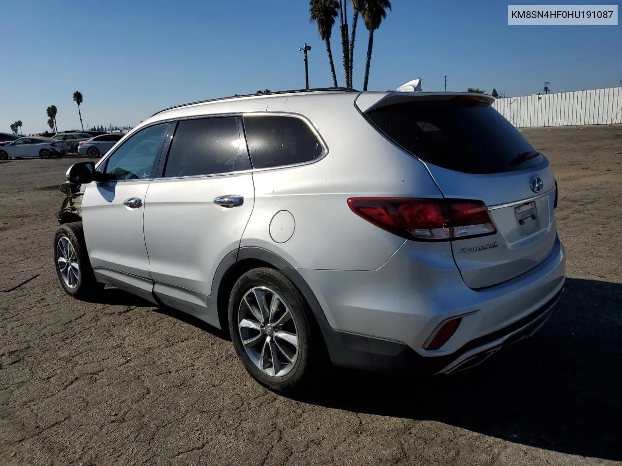 2017 Hyundai Santa Fe Se VIN: KM8SN4HF0HU191087 Lot: 75300954