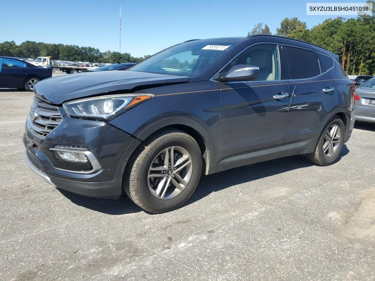 2017 Hyundai Santa Fe Sport VIN: 5XYZU3LB5HG451098 Lot: 75355374