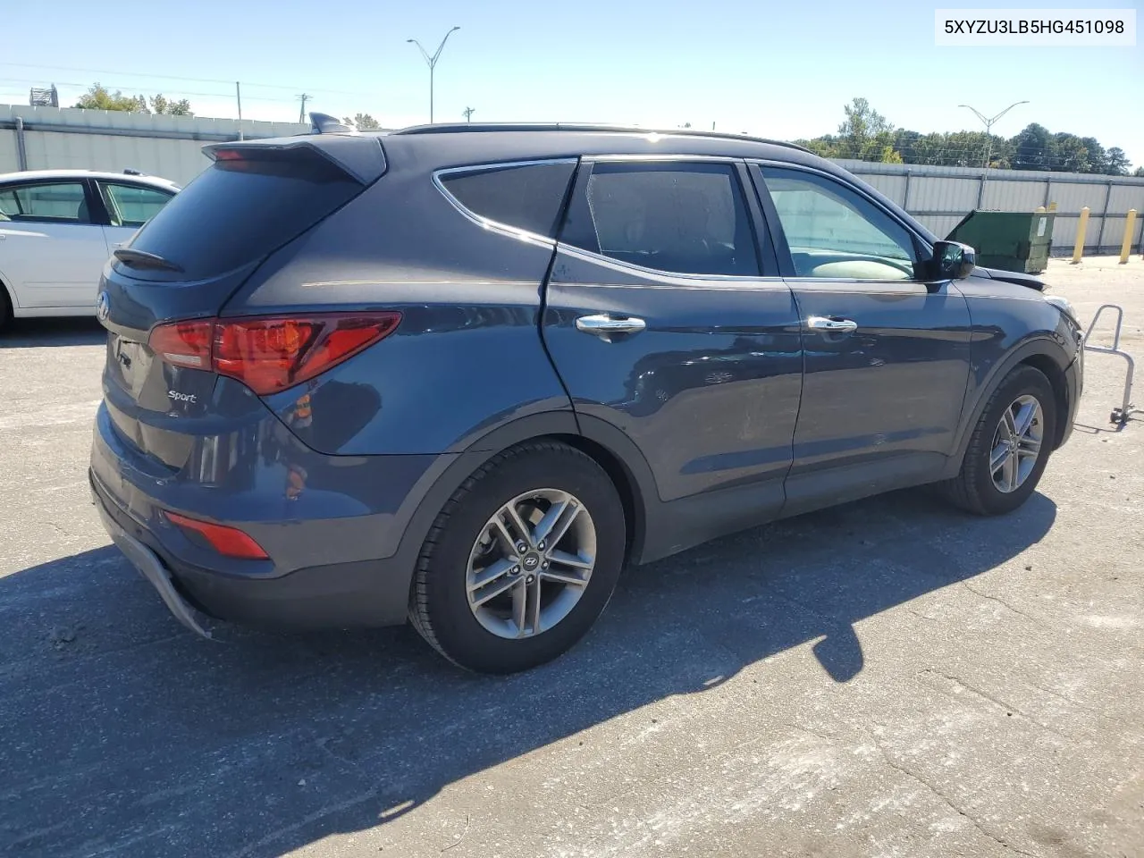 2017 Hyundai Santa Fe Sport VIN: 5XYZU3LB5HG451098 Lot: 75355374