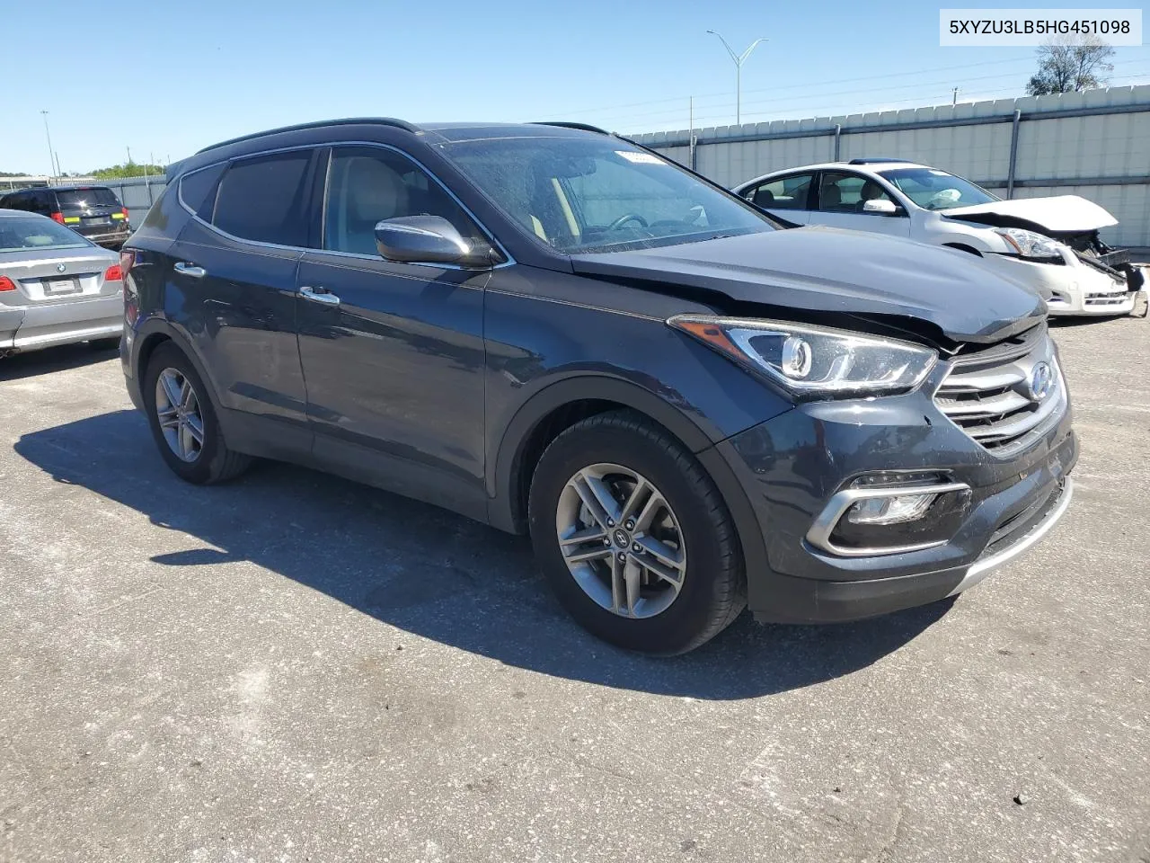 2017 Hyundai Santa Fe Sport VIN: 5XYZU3LB5HG451098 Lot: 75355374