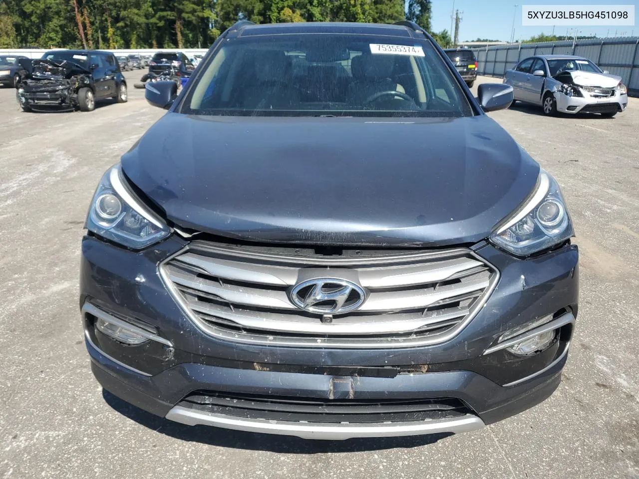 2017 Hyundai Santa Fe Sport VIN: 5XYZU3LB5HG451098 Lot: 75355374