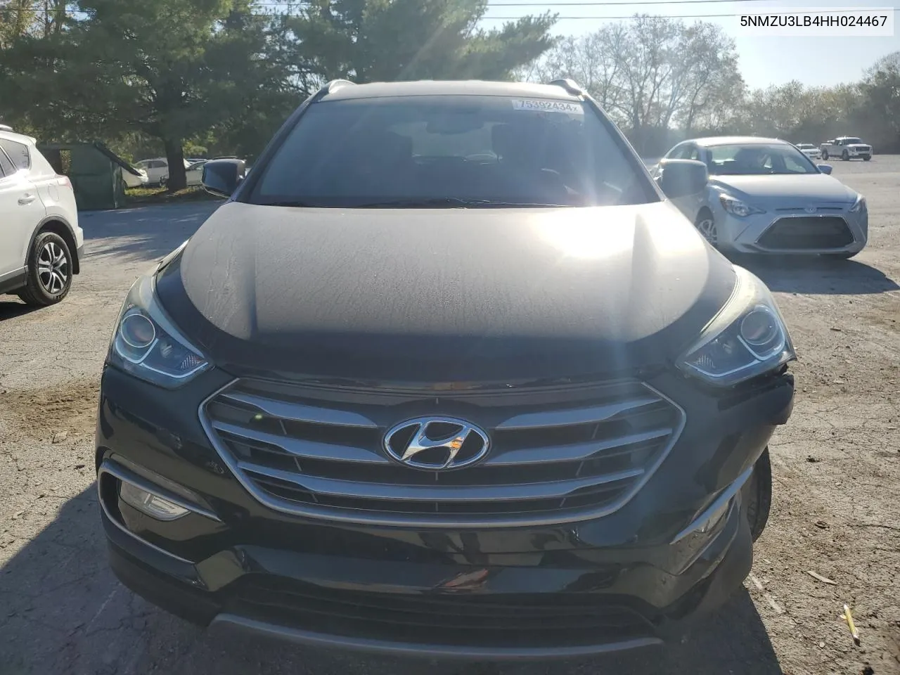 2017 Hyundai Santa Fe Sport VIN: 5NMZU3LB4HH024467 Lot: 75392434