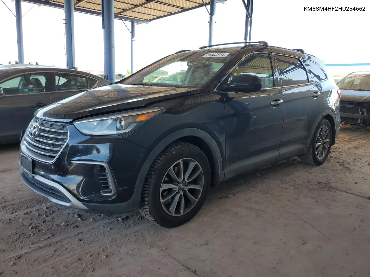 2017 Hyundai Santa Fe Se VIN: KM8SM4HF2HU254662 Lot: 75392614