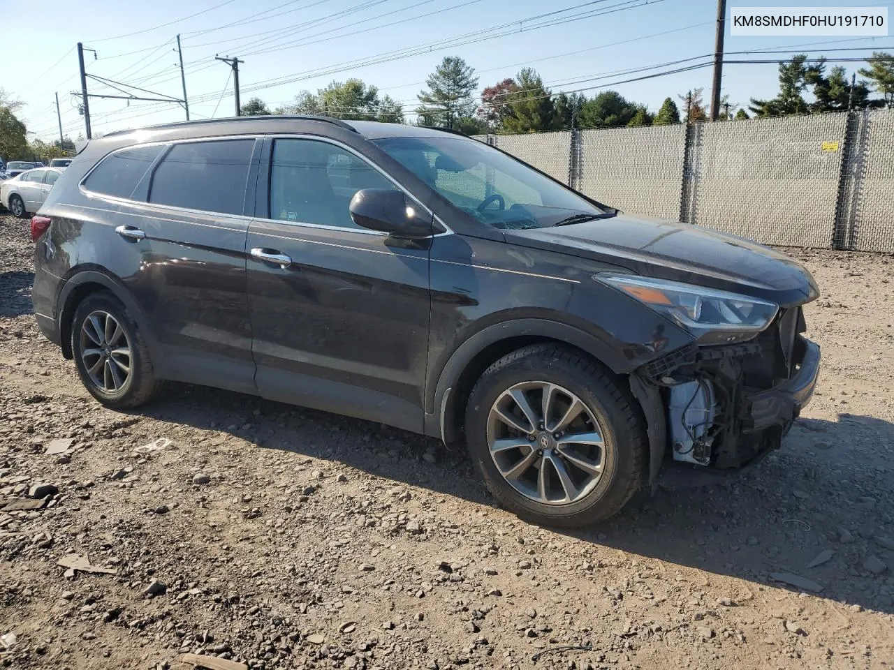 2017 Hyundai Santa Fe Se VIN: KM8SMDHF0HU191710 Lot: 75399014