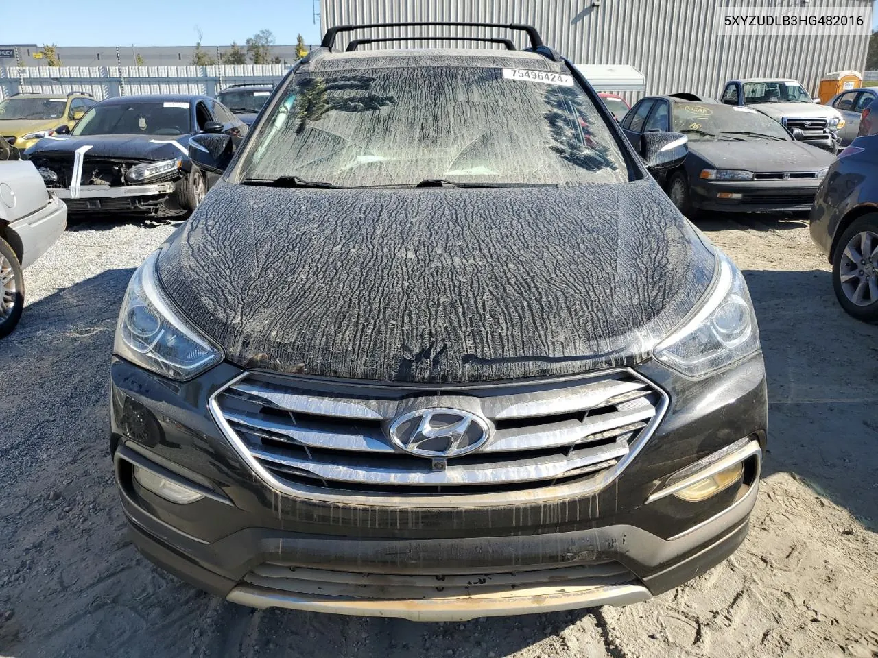 2017 Hyundai Santa Fe Sport VIN: 5XYZUDLB3HG482016 Lot: 75496424