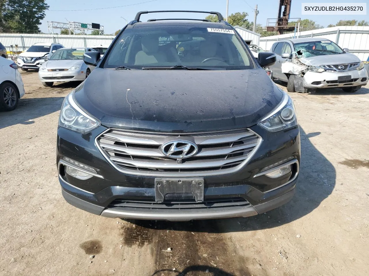 2017 Hyundai Santa Fe Sport VIN: 5XYZUDLB2HG435270 Lot: 75557554