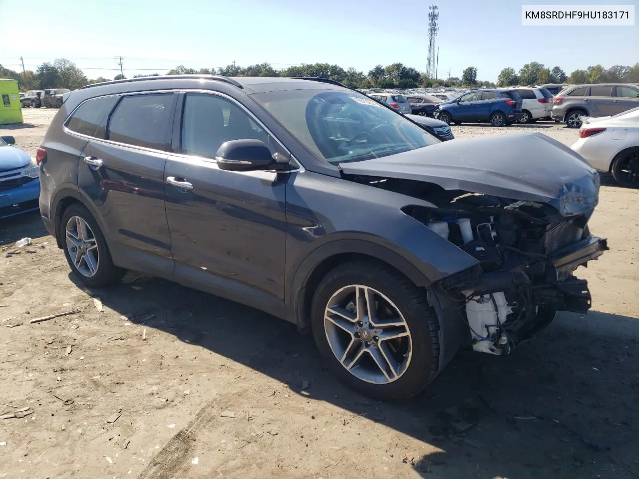 2017 Hyundai Santa Fe Se Ultimate VIN: KM8SRDHF9HU183171 Lot: 75573234