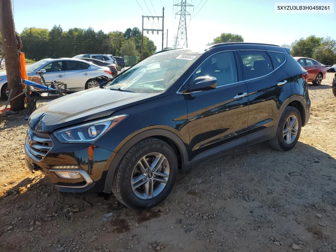 2017 Hyundai Santa Fe Sport VIN: 5XYZU3LB3HG458261 Lot: 75656954