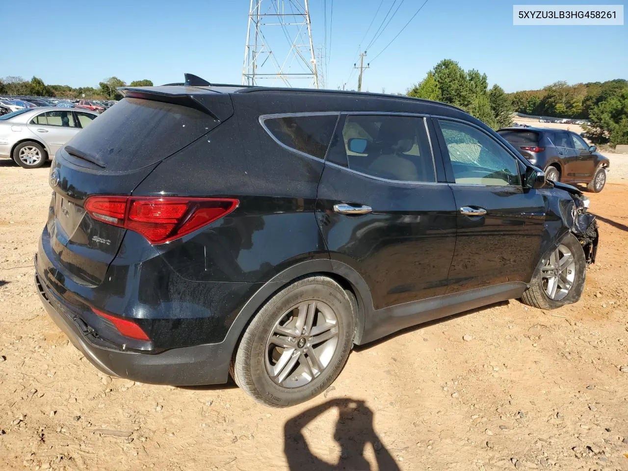 2017 Hyundai Santa Fe Sport VIN: 5XYZU3LB3HG458261 Lot: 75656954