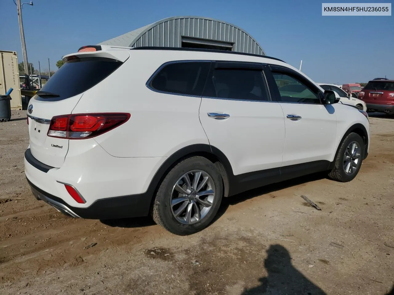 KM8SN4HF5HU236055 2017 Hyundai Santa Fe Se