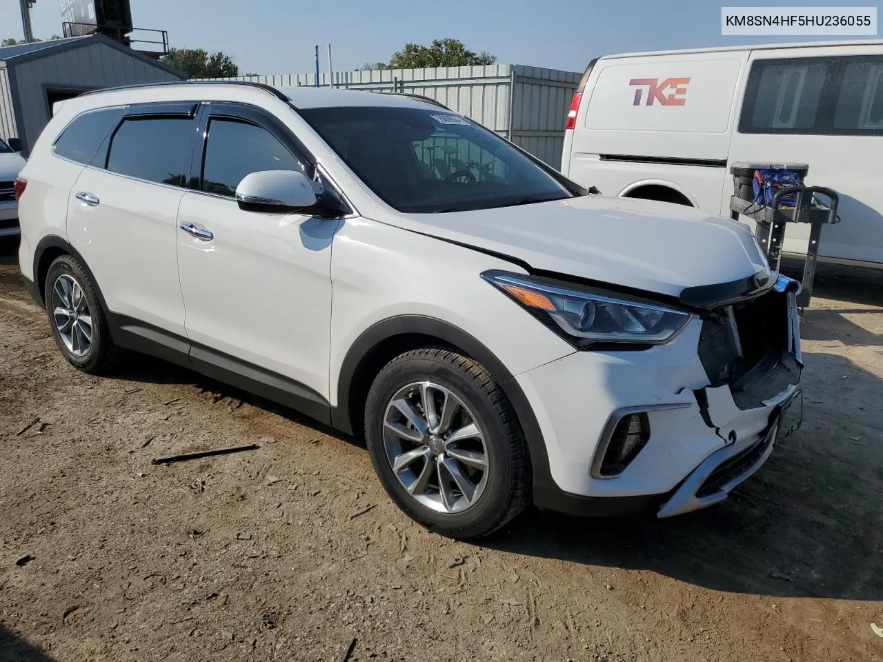 2017 Hyundai Santa Fe Se VIN: KM8SN4HF5HU236055 Lot: 75869924