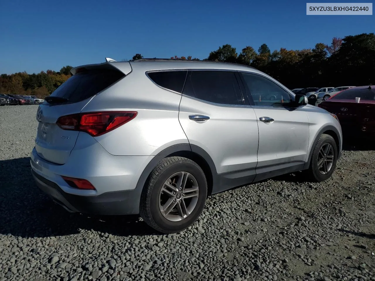 2017 Hyundai Santa Fe Sport VIN: 5XYZU3LBXHG422440 Lot: 75908474