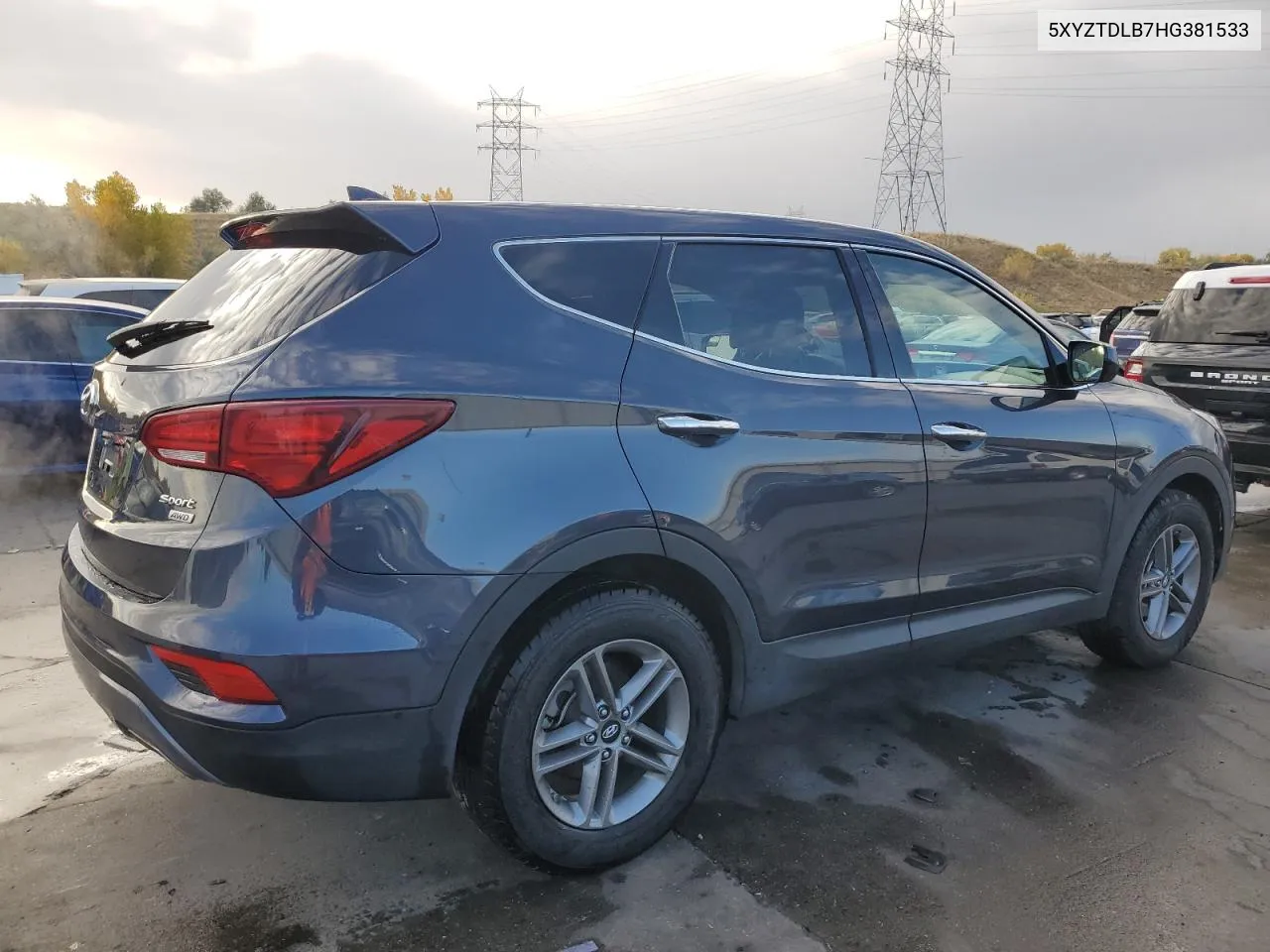 5XYZTDLB7HG381533 2017 Hyundai Santa Fe Sport