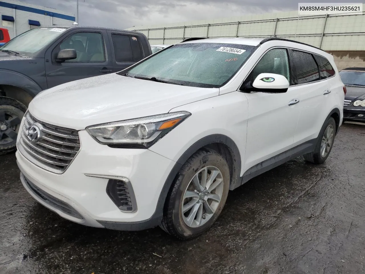 KM8SM4HF3HU235621 2017 Hyundai Santa Fe Se