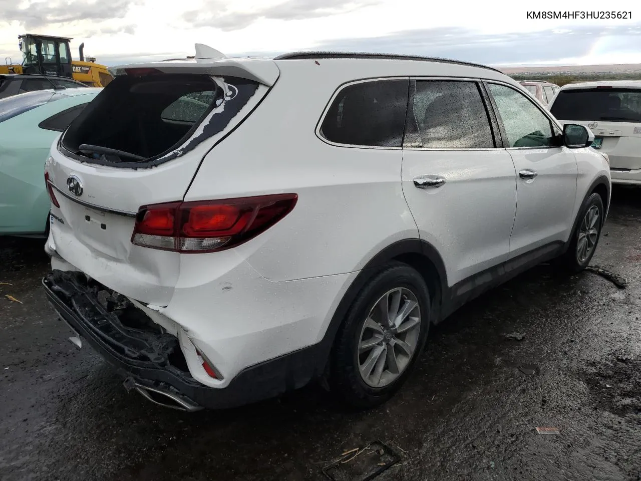 KM8SM4HF3HU235621 2017 Hyundai Santa Fe Se