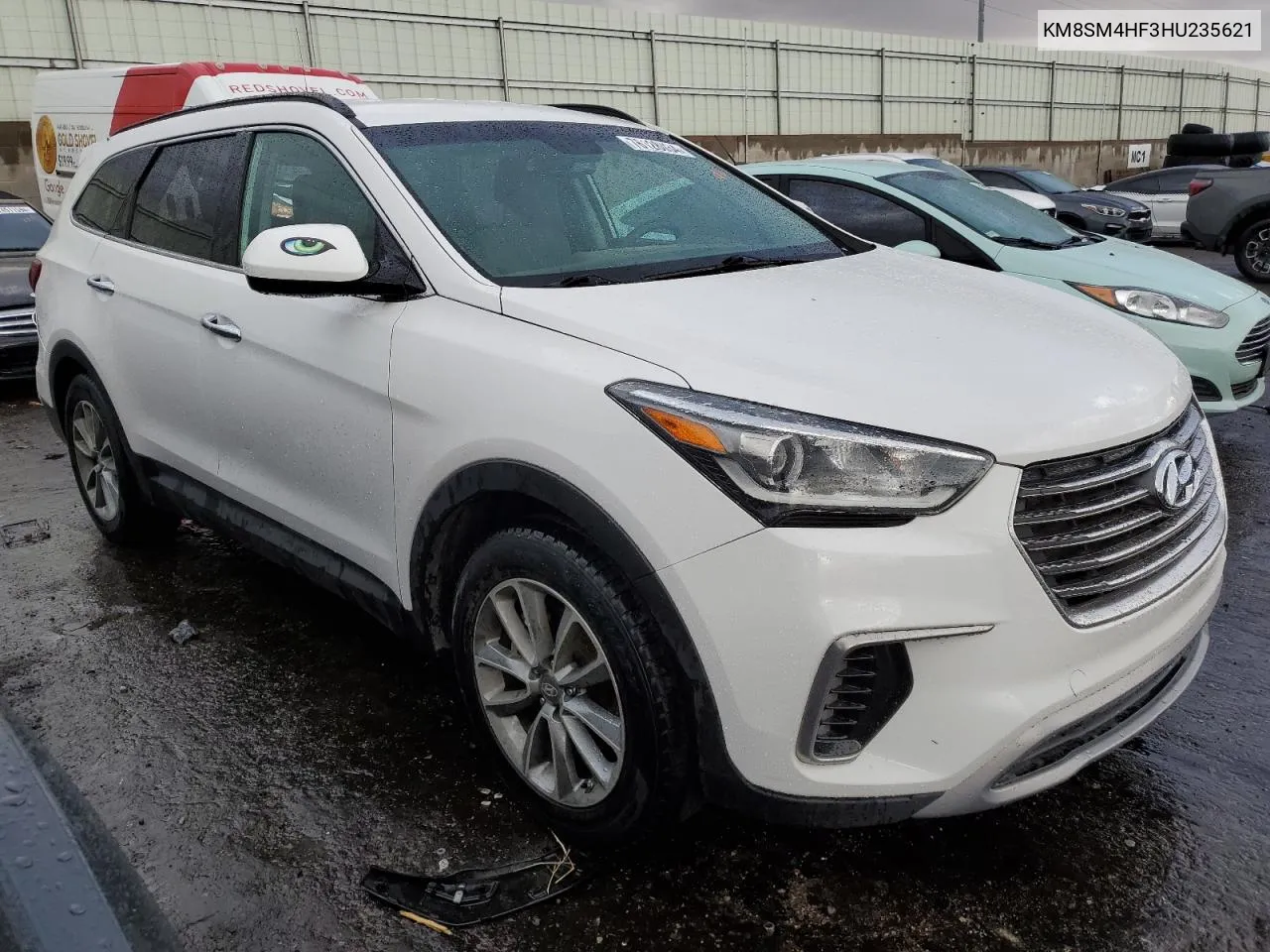 KM8SM4HF3HU235621 2017 Hyundai Santa Fe Se