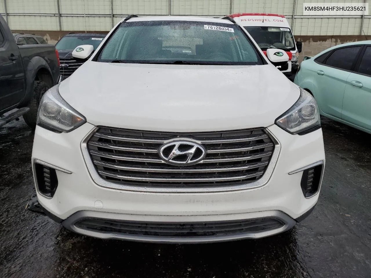 KM8SM4HF3HU235621 2017 Hyundai Santa Fe Se