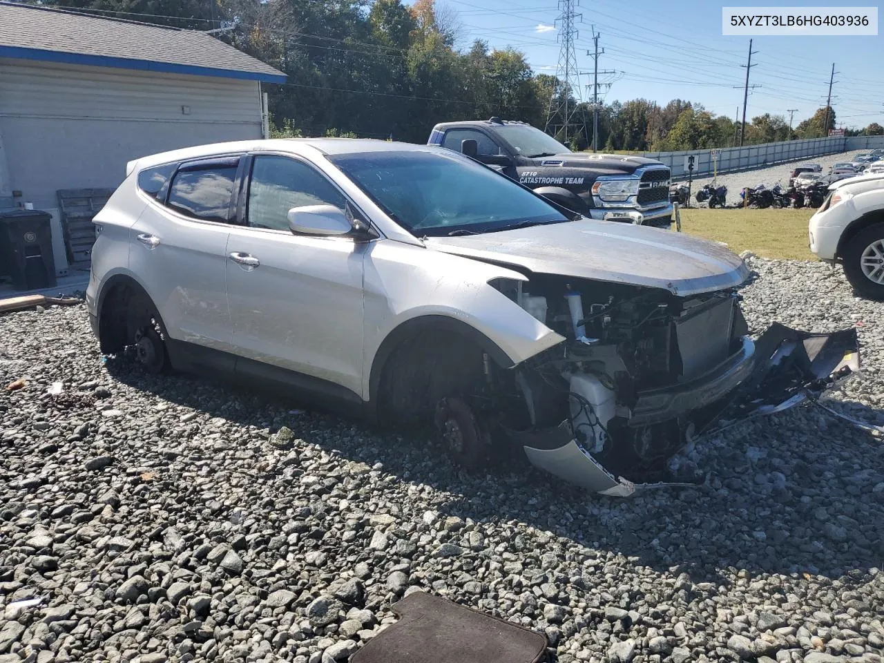 2017 Hyundai Santa Fe Sport VIN: 5XYZT3LB6HG403936 Lot: 76275794