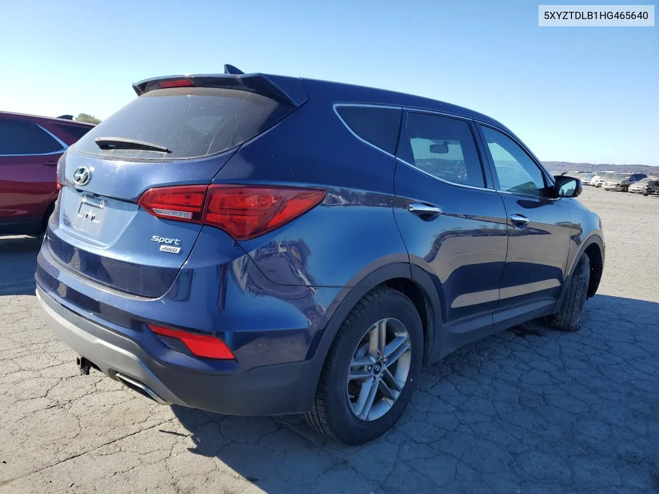 2017 Hyundai Santa Fe Sport VIN: 5XYZTDLB1HG465640 Lot: 76339064