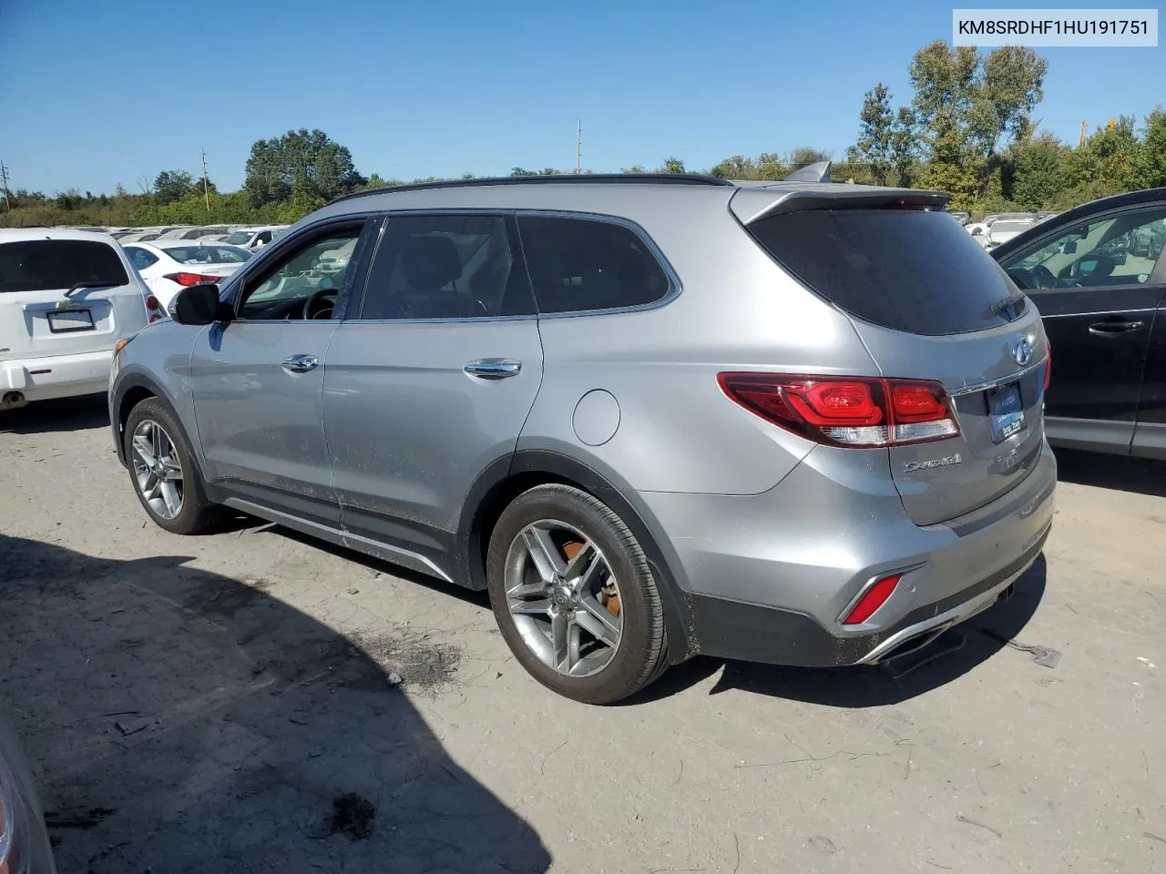 KM8SRDHF1HU191751 2017 Hyundai Santa Fe Se Ultimate