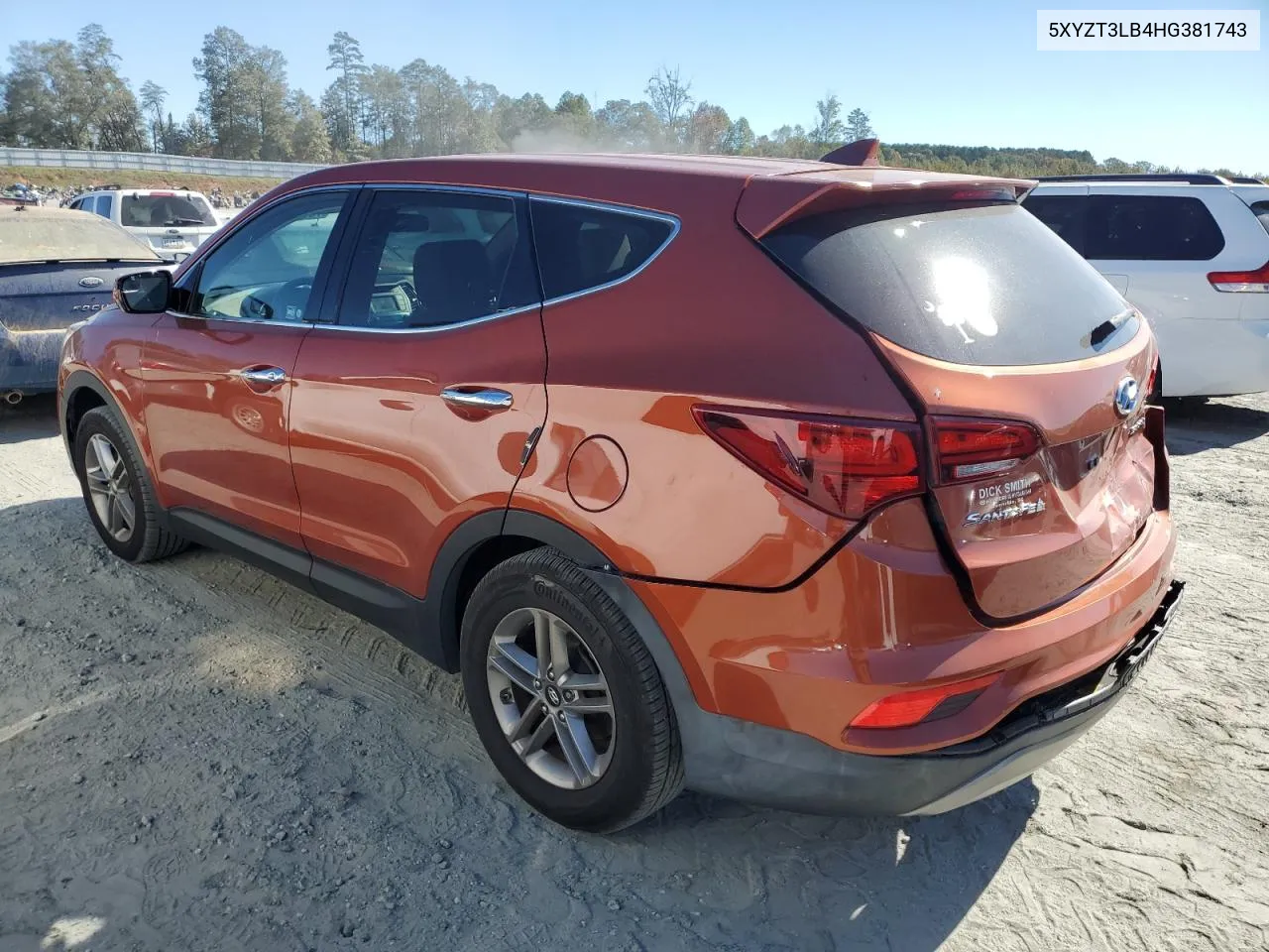 2017 Hyundai Santa Fe Sport VIN: 5XYZT3LB4HG381743 Lot: 76389244