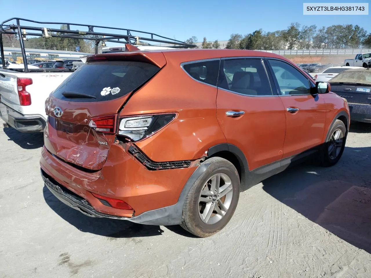 5XYZT3LB4HG381743 2017 Hyundai Santa Fe Sport