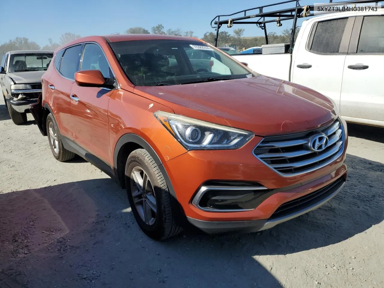 2017 Hyundai Santa Fe Sport VIN: 5XYZT3LB4HG381743 Lot: 76389244