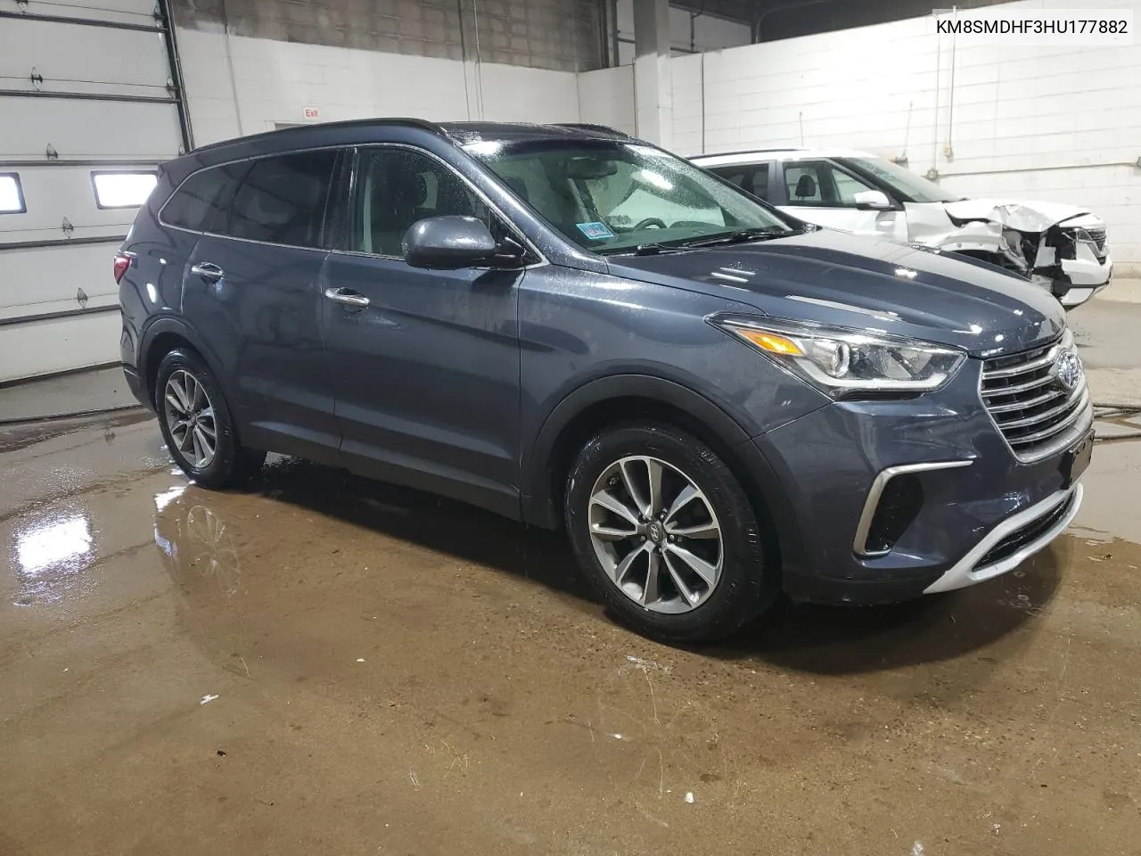 2017 Hyundai Santa Fe Se VIN: KM8SMDHF3HU177882 Lot: 76417074