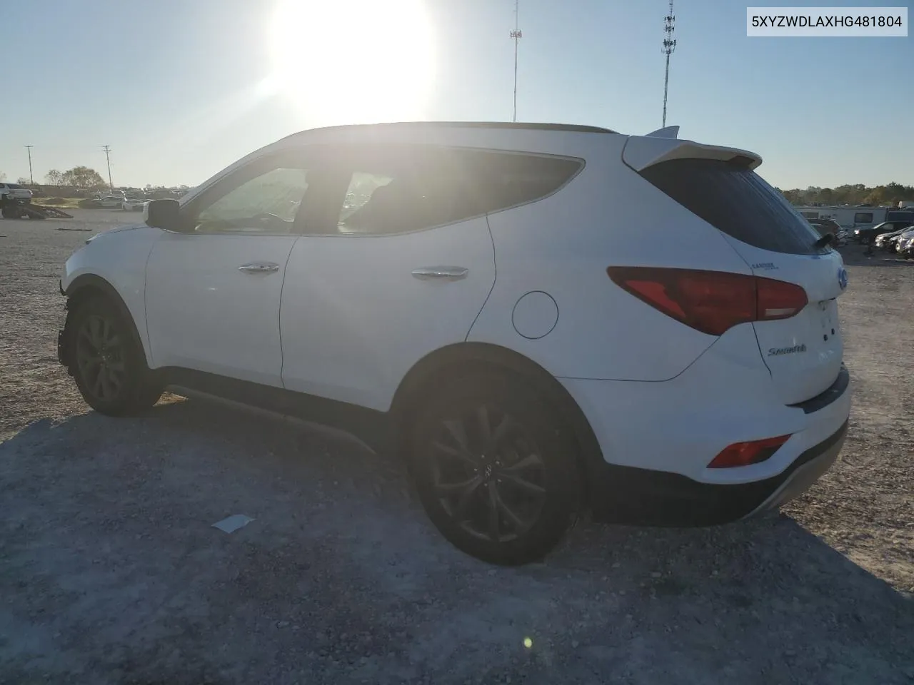 5XYZWDLAXHG481804 2017 Hyundai Santa Fe Sport