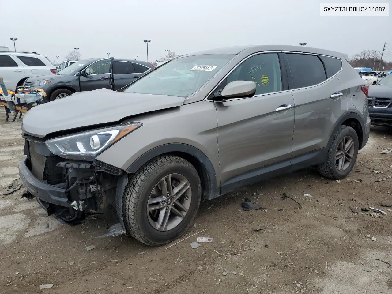 2017 Hyundai Santa Fe Sport VIN: 5XYZT3LB8HG414887 Lot: 76733994