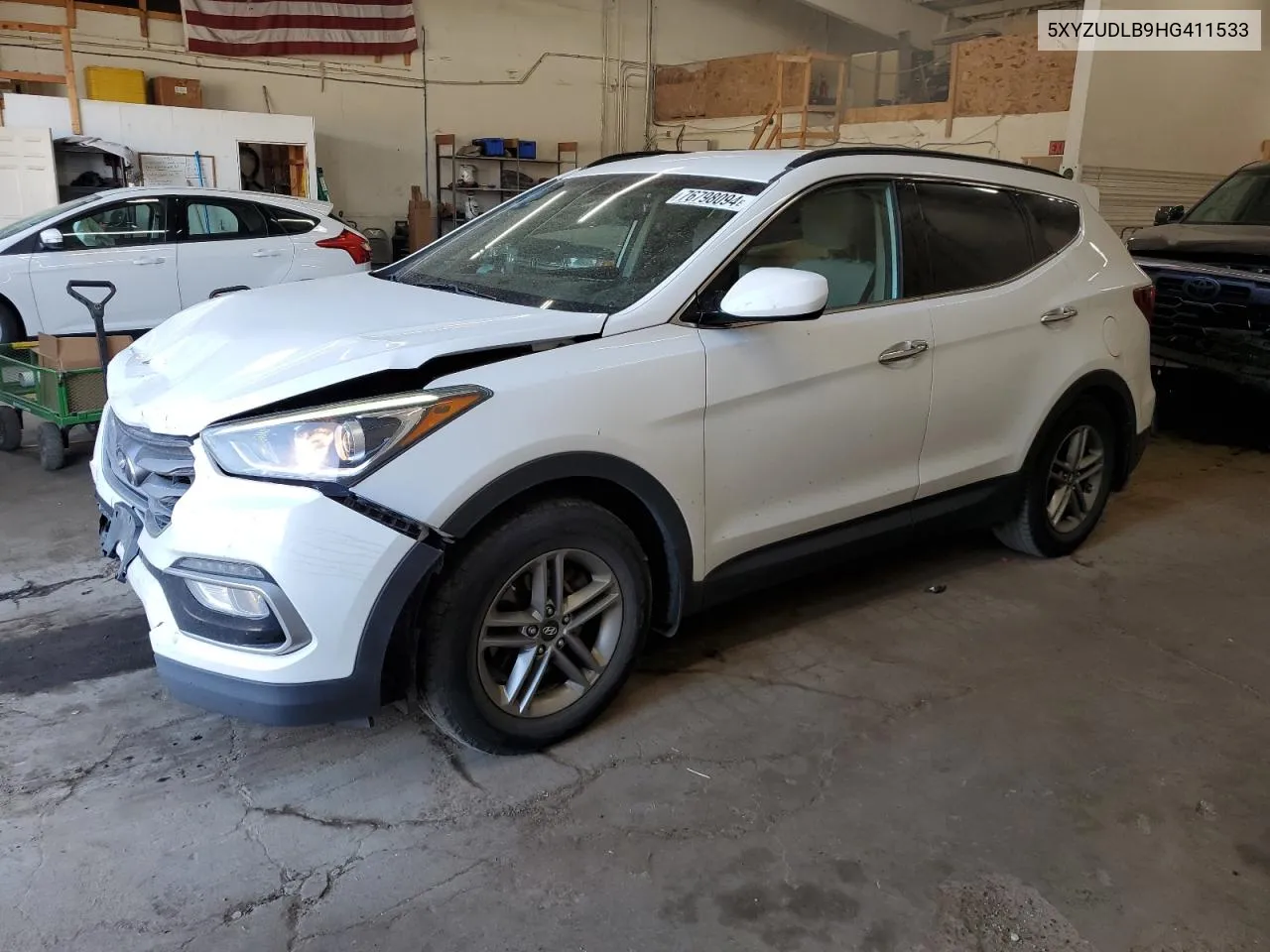 2017 Hyundai Santa Fe Sport VIN: 5XYZUDLB9HG411533 Lot: 76798094