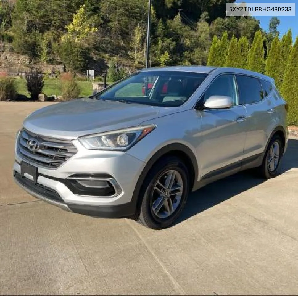 2017 Hyundai Santa Fe Sport VIN: 5XYZTDLB8HG480233 Lot: 77037134