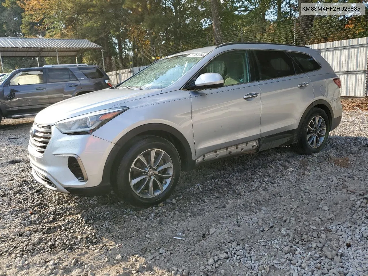 2017 Hyundai Santa Fe Se VIN: KM8SM4HF2HU238851 Lot: 77353284