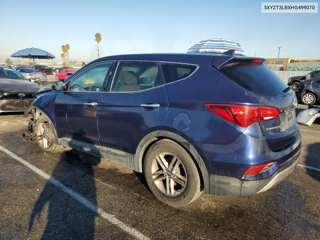 2017 Hyundai Santa Fe Sport VIN: 5XYZT3LBXHG499070 Lot: 77378034