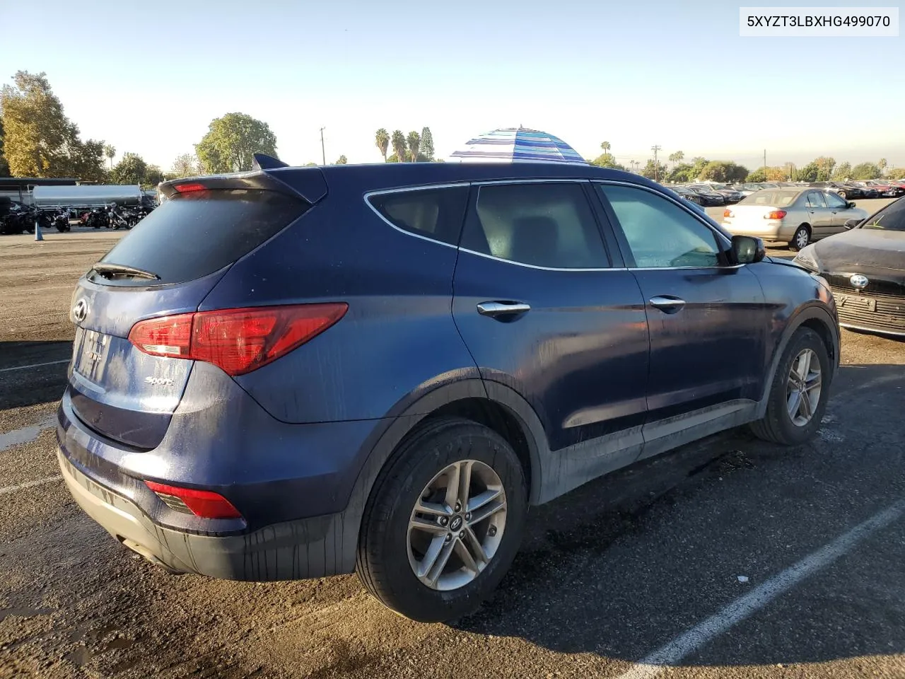 2017 Hyundai Santa Fe Sport VIN: 5XYZT3LBXHG499070 Lot: 77378034