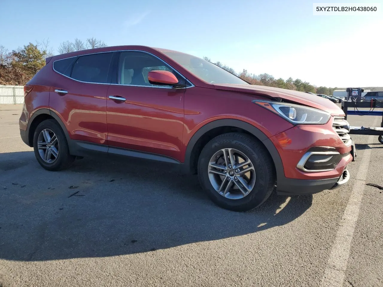 2017 Hyundai Santa Fe Sport VIN: 5XYZTDLB2HG438060 Lot: 77462374