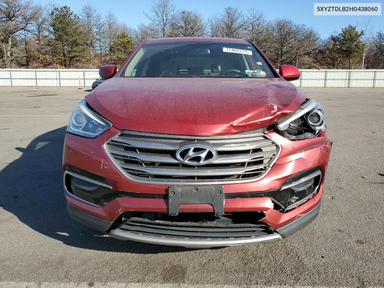 2017 Hyundai Santa Fe Sport VIN: 5XYZTDLB2HG438060 Lot: 77462374