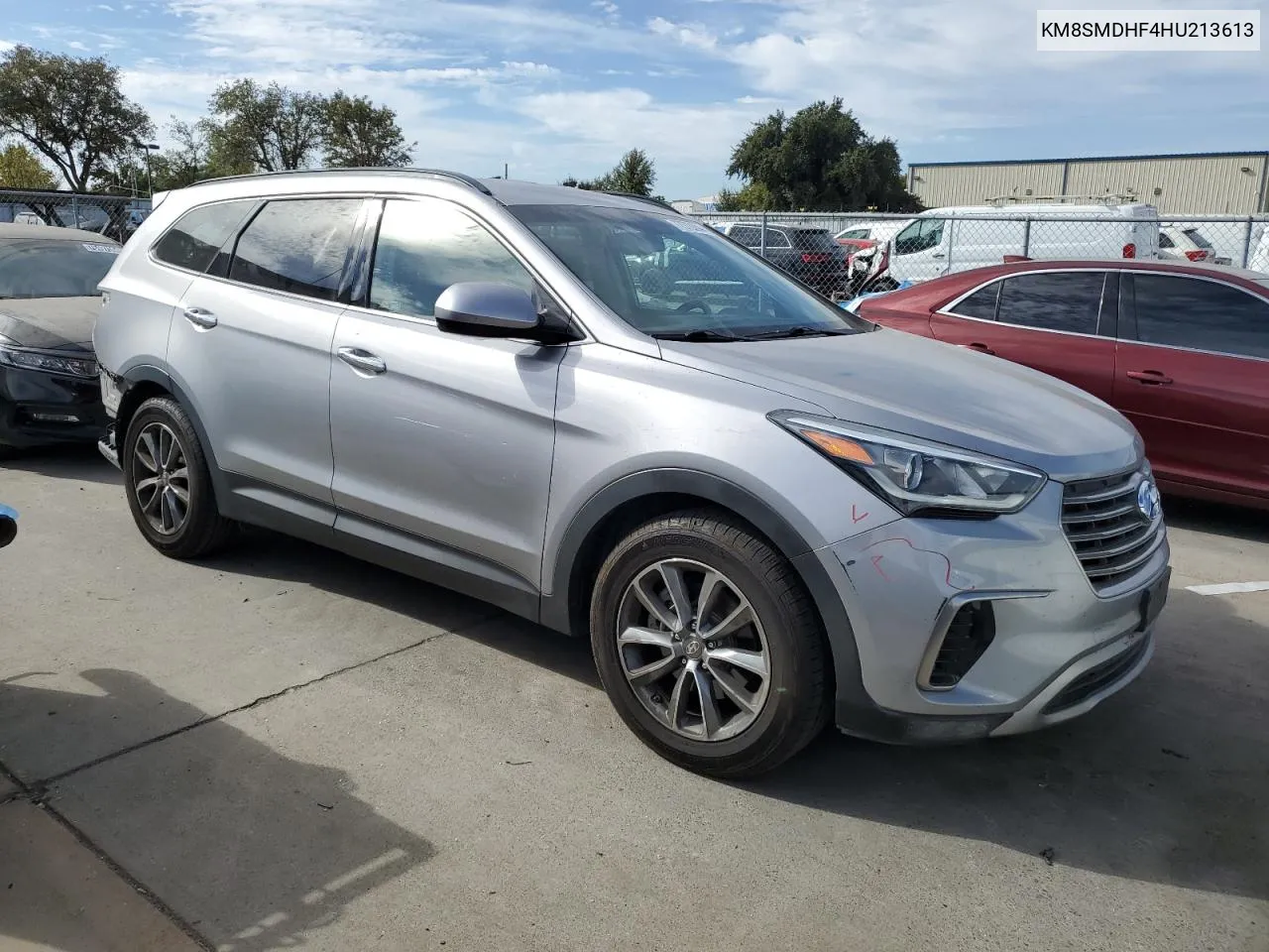 2017 Hyundai Santa Fe Se VIN: KM8SMDHF4HU213613 Lot: 77573284