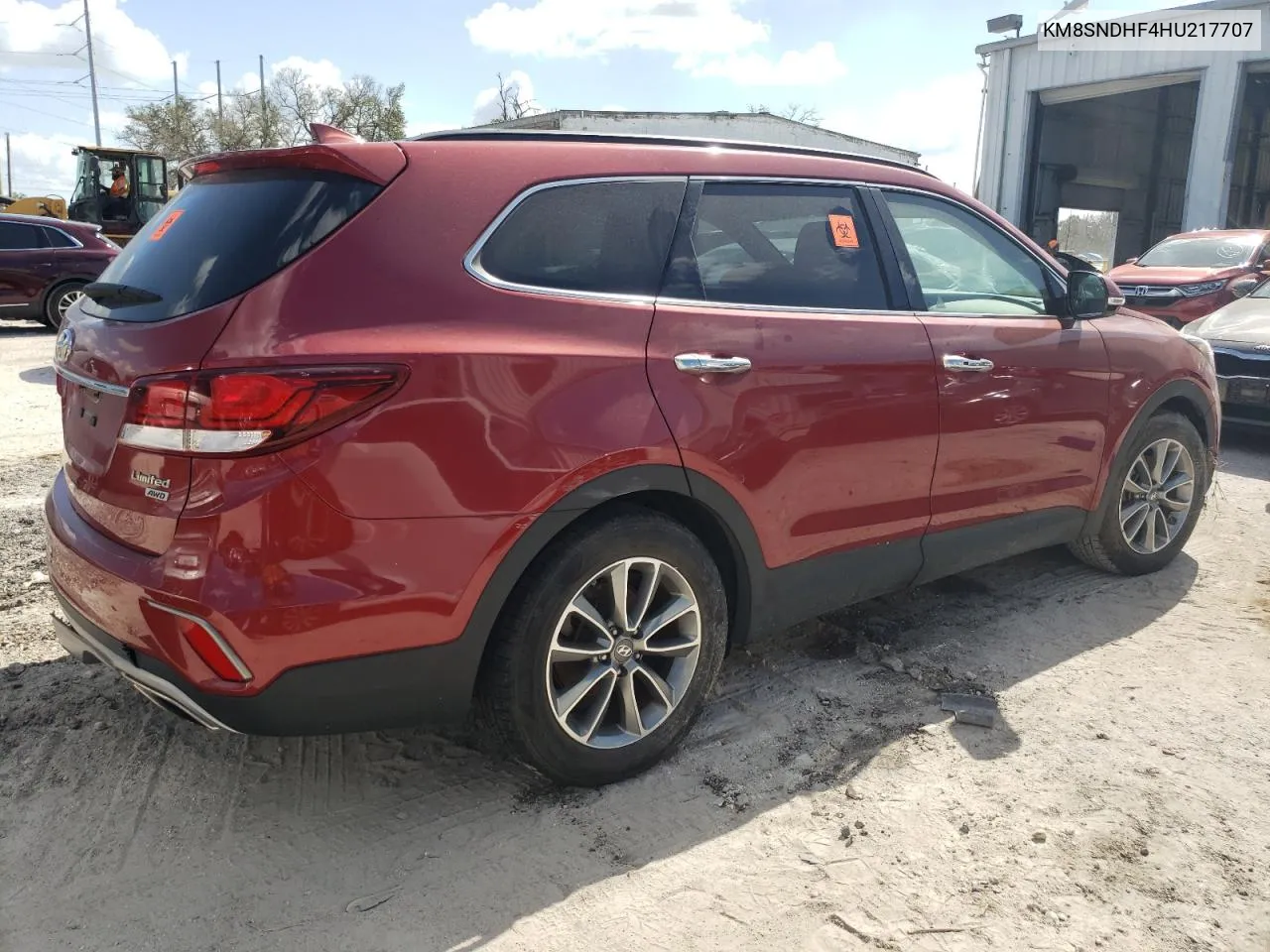 2017 Hyundai Santa Fe Se VIN: KM8SNDHF4HU217707 Lot: 77643414