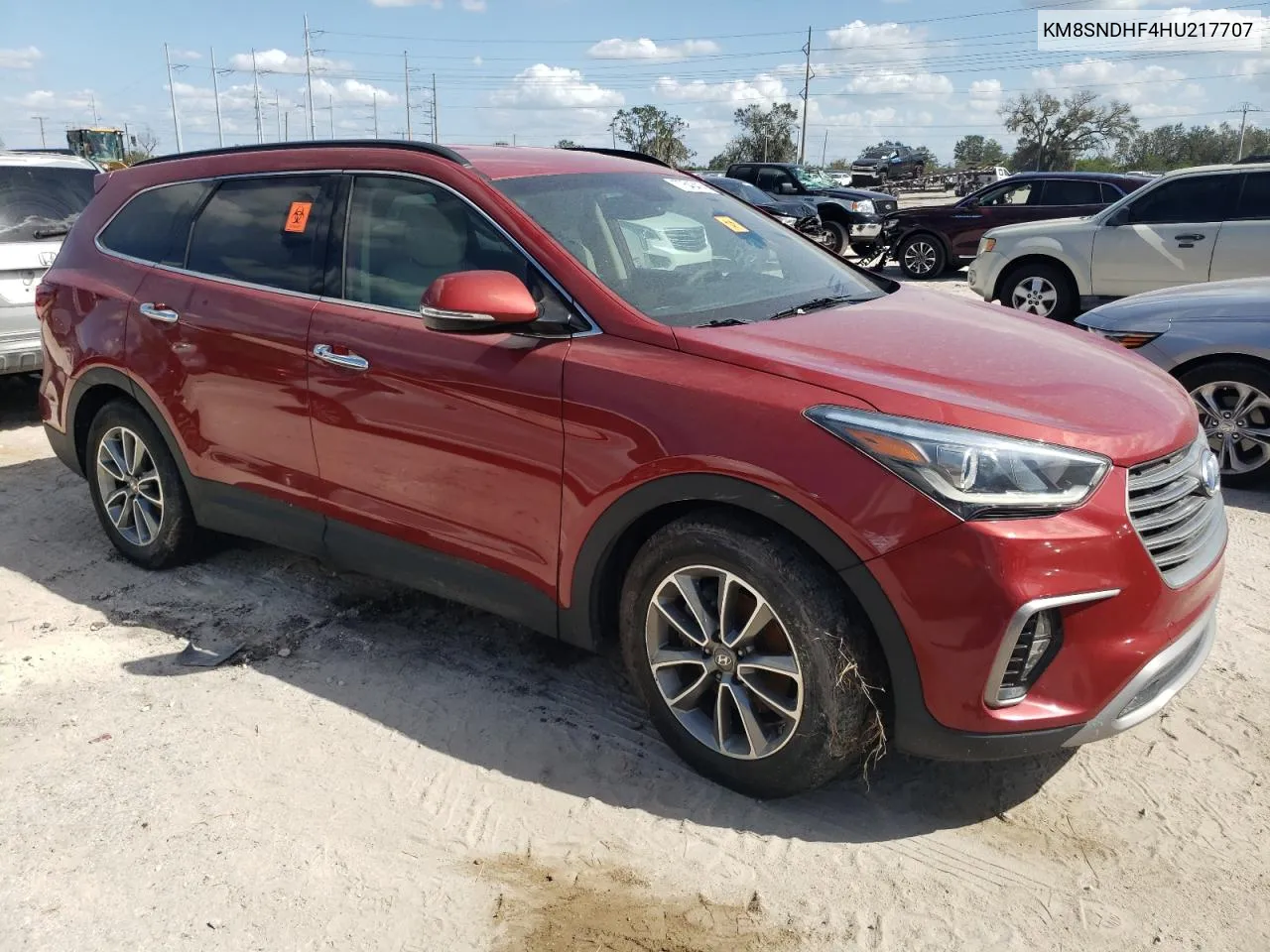 2017 Hyundai Santa Fe Se VIN: KM8SNDHF4HU217707 Lot: 77643414