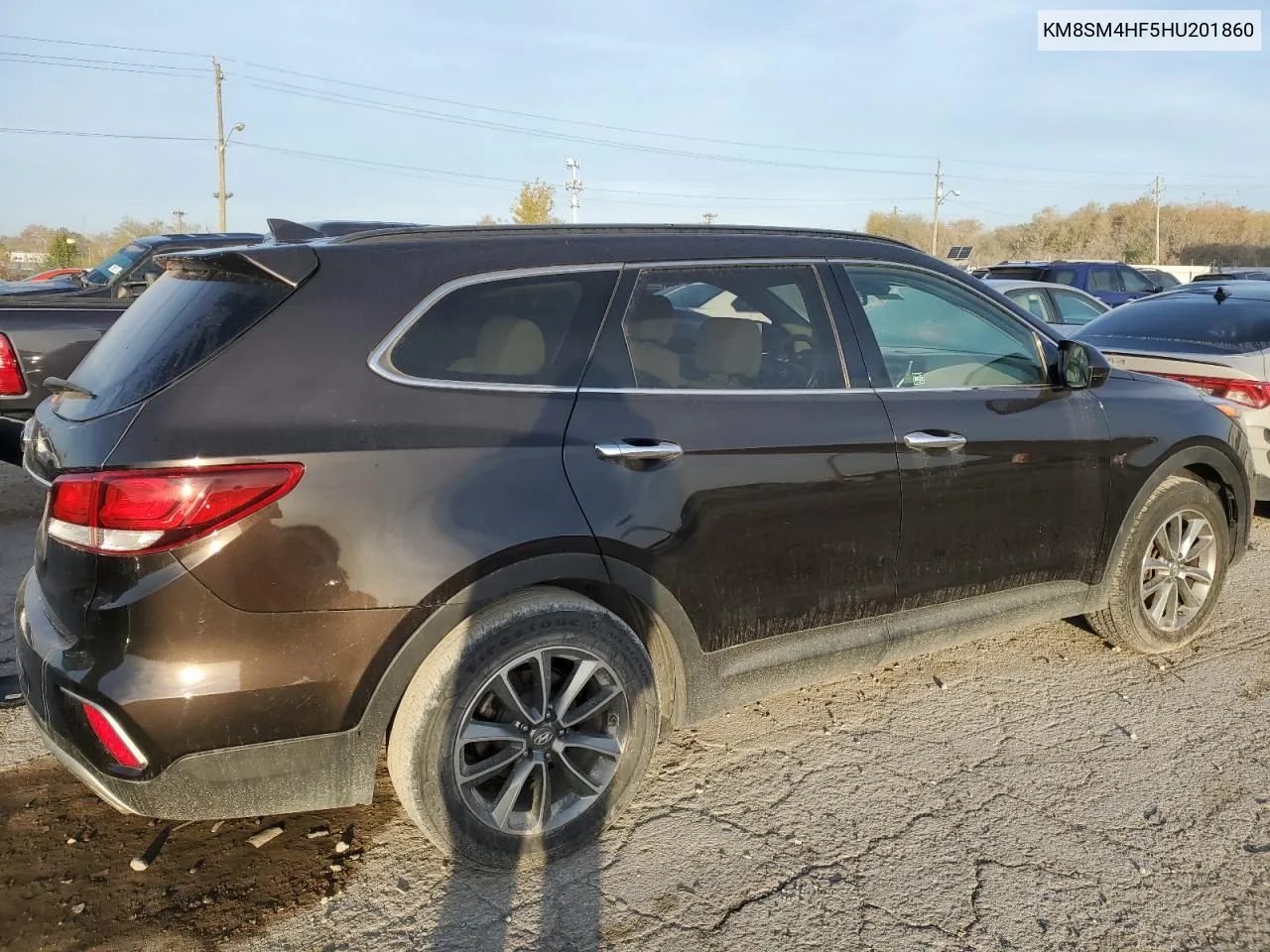 2017 Hyundai Santa Fe Se VIN: KM8SM4HF5HU201860 Lot: 77799404